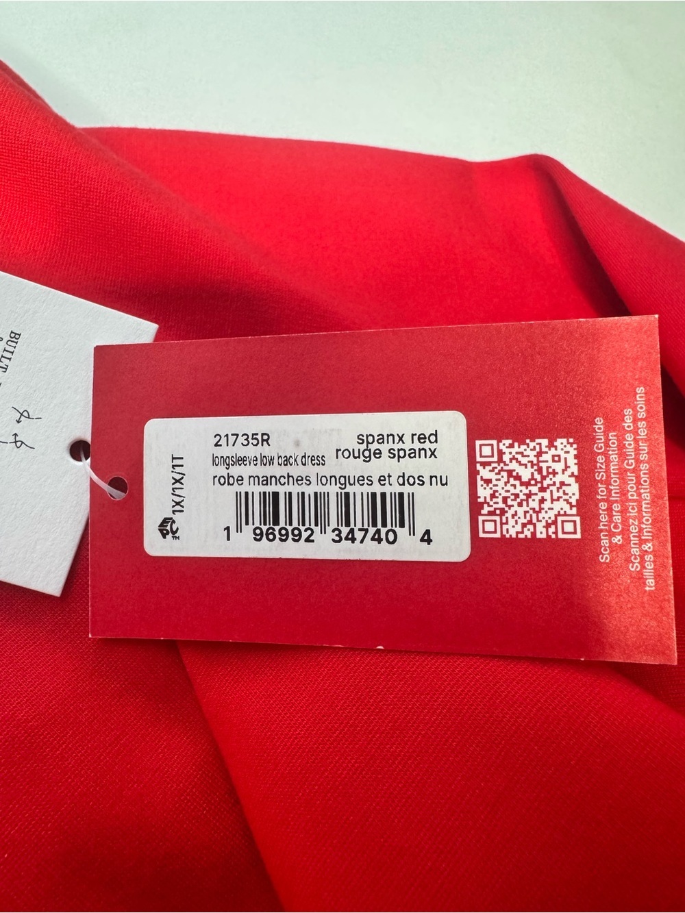 Spanx Long Sleeve Low Back Mini Sheath Dress NWT Size 1X - Picture 6 of 9
